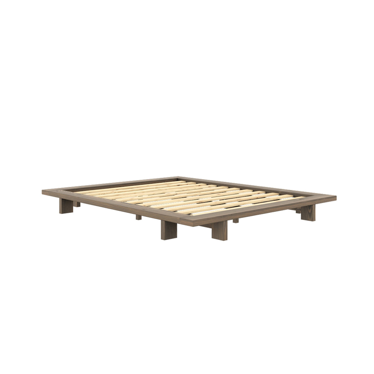 Japan Bed Frame, brun lackerad tall, 160x200