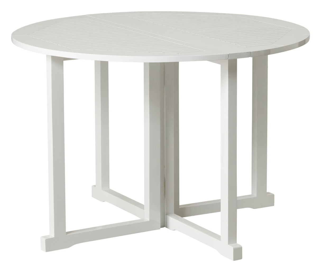 Butterfly Garden Table, White Pu, Ø110