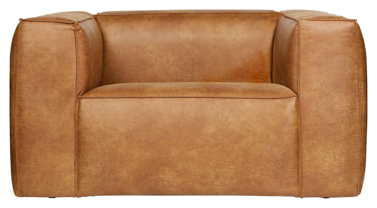 Woood Bean fåtölj i Eco-Leather, Cognac