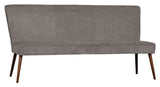 Wood YFKE SOFA BENCH - Weathered Green Velvet