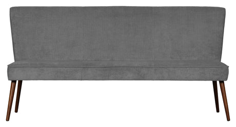 Wood YFKE SOFA BENCH - Weathered Green Velvet