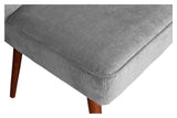 Wood YFKE SOFA BENCH - Weathered Green Velvet