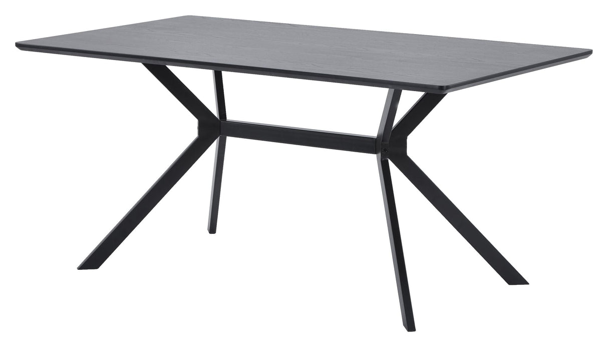 Woood Bruno Dining Table - Black, 160x90