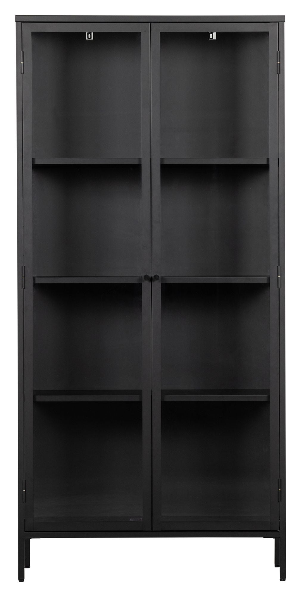 Precious Vitrine Cabinet - Black Iron/Glass, H190