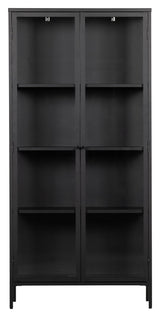 Precious Vitrine Cabinet - Black Iron/Glass, H190