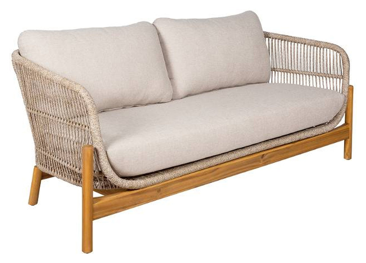 Terracina, lounge set med kuddar, ek/beige