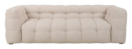 Hudson 3-sits soffa, beige bouclé