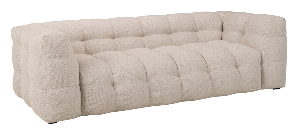 Hudson 3-sits soffa, beige bouclé