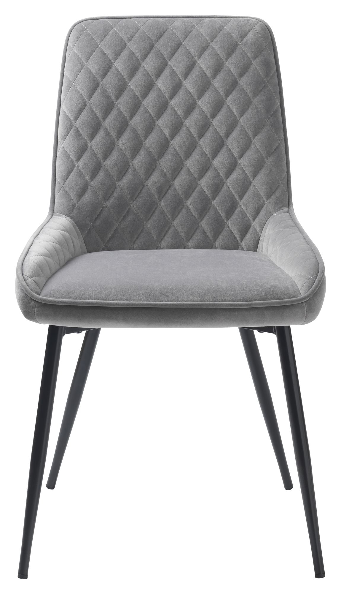 Milton Dining Chair, Grey Velvet