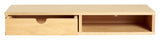 Farsta Wall-Hung-hylla med låda, Oak Veneer, W: 78cm