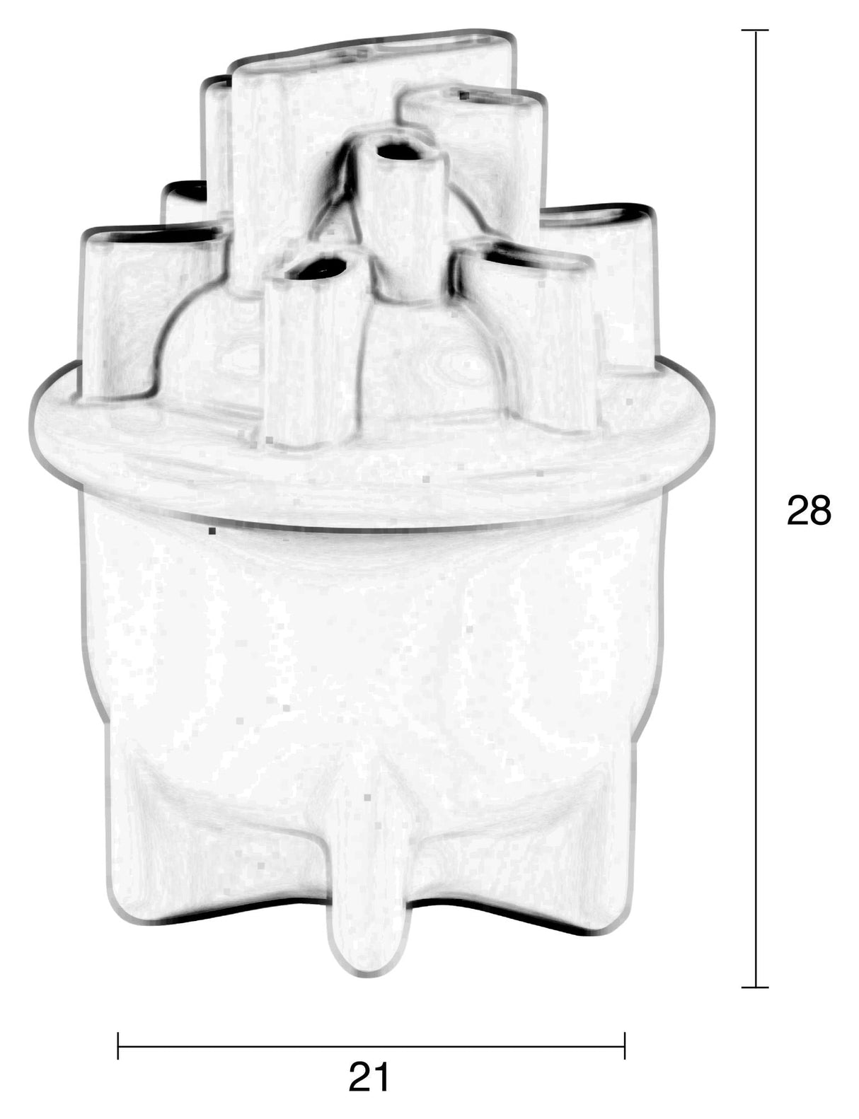 Zuiver Basin Vase S - White