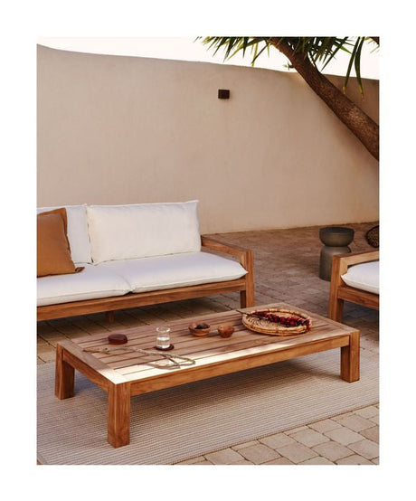 Forcanera soffbord, fast teak, 150x71