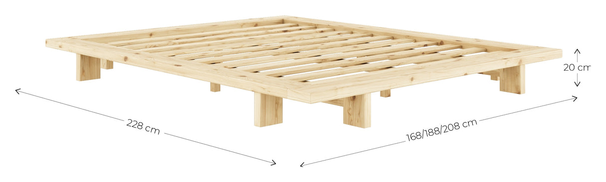 Japan Bed Frame 180 x 200, rosa