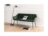 Brooke Dining Bench, Green Velvet