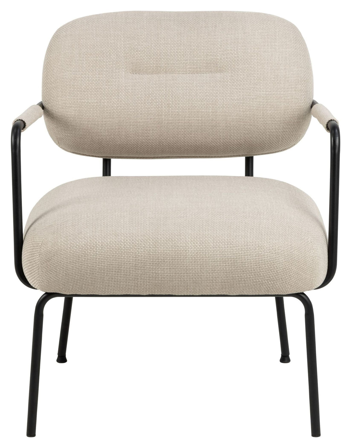 Dillon Lounge Chair, Beige Fabric