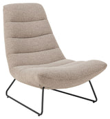 Milford Lounge Chair, Beige Fabric