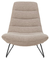 Milford Lounge Chair, Beige Fabric