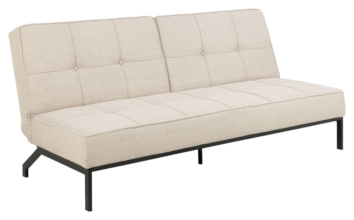 Perugia Sofa Bed, Beige Fabric, 198x95x87