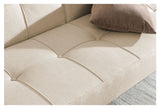 Perugia Sofa Bed, Beige Fabric, 198x95x87