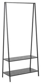 Seaford Clothes Rack, Black Metal, 77x37x165