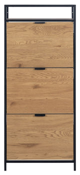 Seaford Shoe Cabinet med 3 hyllor, Nature MDF, 56x129