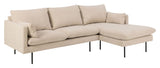 Selena soffa w. Chaise Longue Beige, höger ansikte