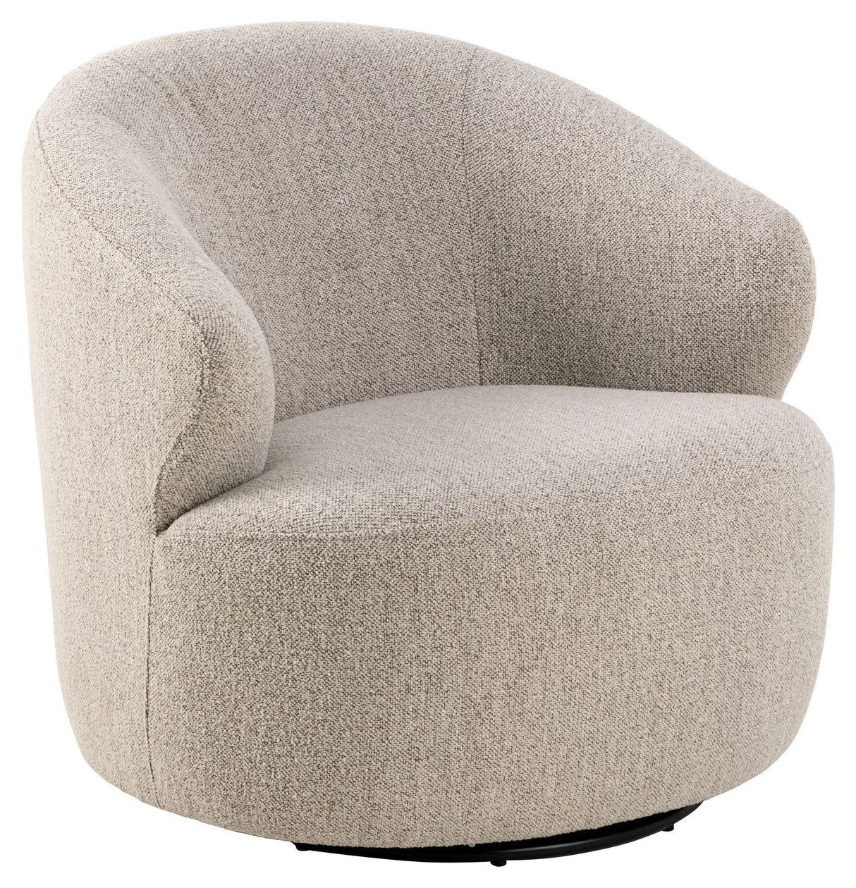 Malmö Lounge -stol med svivningsfunktion, Beige Fabric