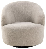 Malmö Lounge -stol med svivningsfunktion, Beige Fabric