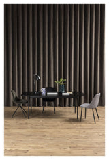 Angus Dining Table, 200x90, Black Melamine