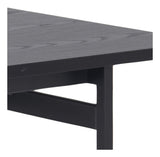 Angus Dining Table, 200x90, Black Melamine