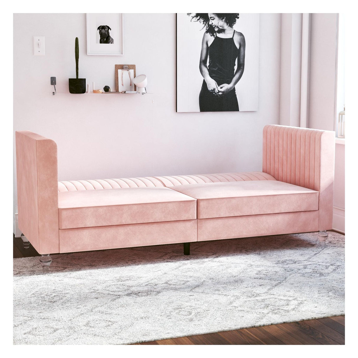 Arabelle bäddsoffa, rosa