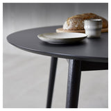 Meza Round Dining Table Ø135, Black/Ben Ash