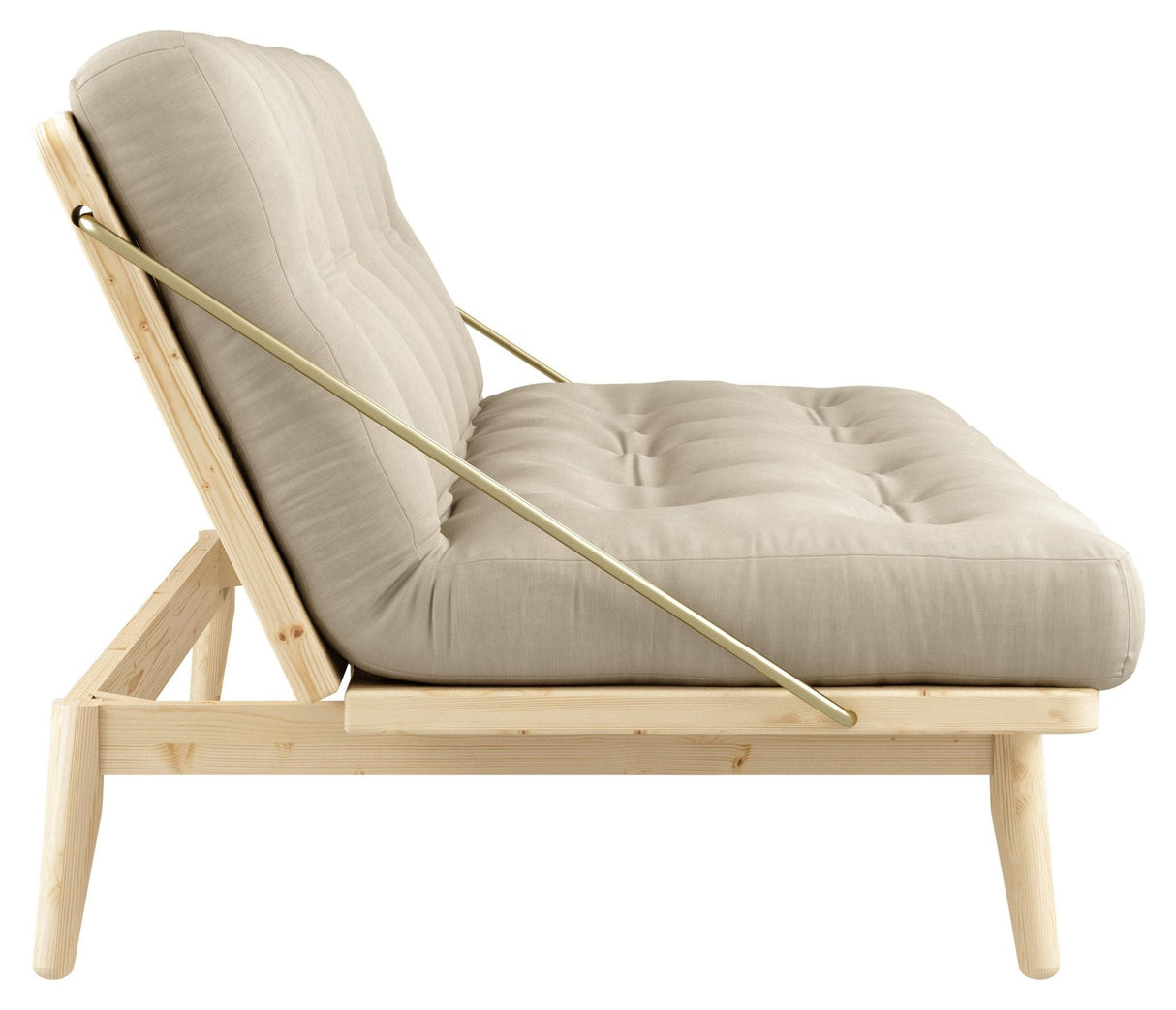 Folkbäddsoffa, tall/beige