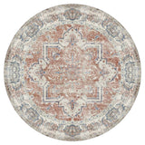 Havanna Rug Ø200 Orange/Blue