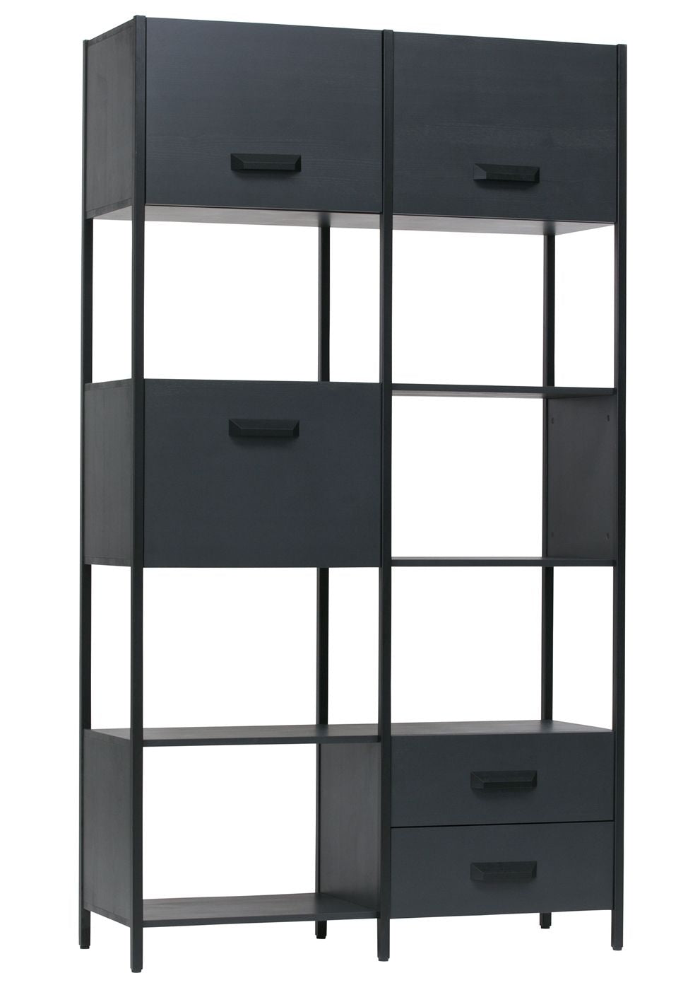 Legacy Shelf H220 cm i svart trä/järn