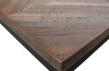 Rhombic Dining Table - Teak/Metal, 220x90