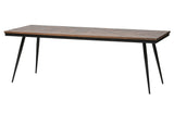 Rhombic Dining Table - Teak/Metal, 220x90