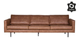 Rodeo 3-sits soffa i Eco-Leather, Cognac