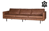 Rodeo 3-sits soffa i Eco-Leather, Cognac