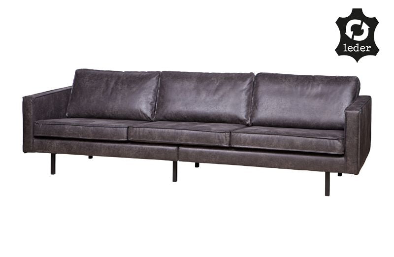 Rodeo 3-sits soffa i Eco-Leather-svart