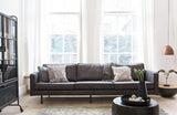 Rodeo 3-sits soffa i Eco-Leather-svart