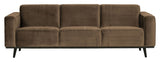 Uttalande 3-Pers. Soffa, taupe velor