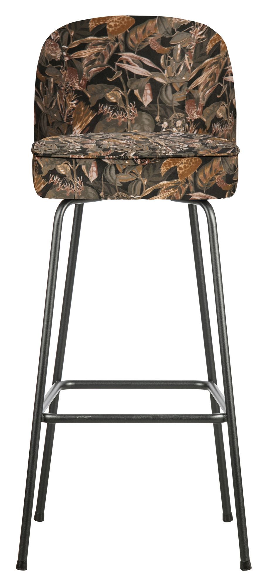 Vogue Bar Chair 80, Bouquet Black Velor