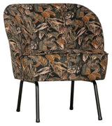 Vogue Lounge Chair - Bouquet Black Velor