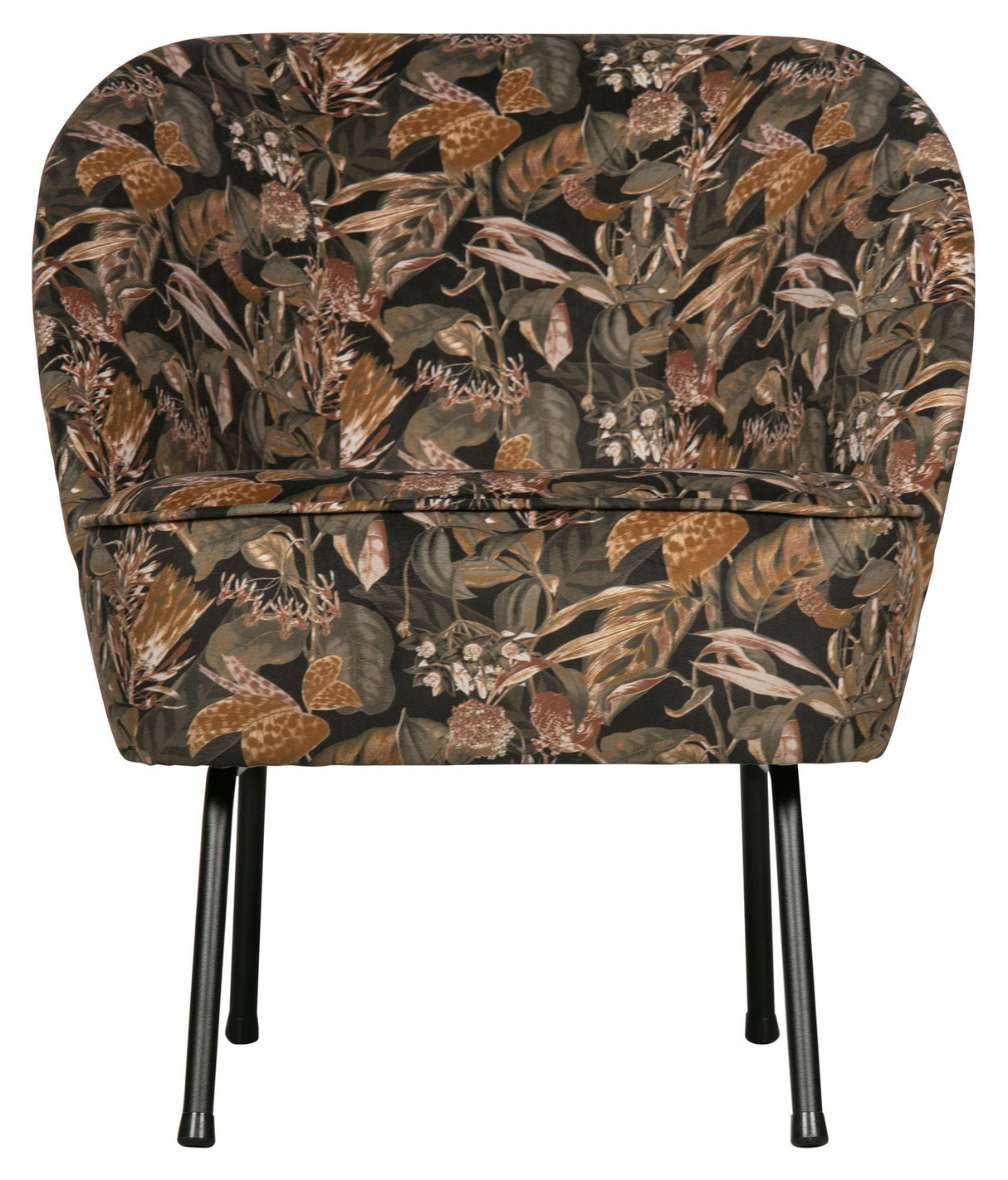 Vogue Lounge Chair - Bouquet Black Velor