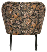 Vogue Lounge Chair - Bouquet Black Velor