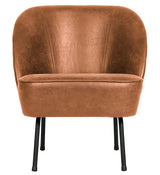 Vogue Lounge Chair, Cognac återvunnet läder