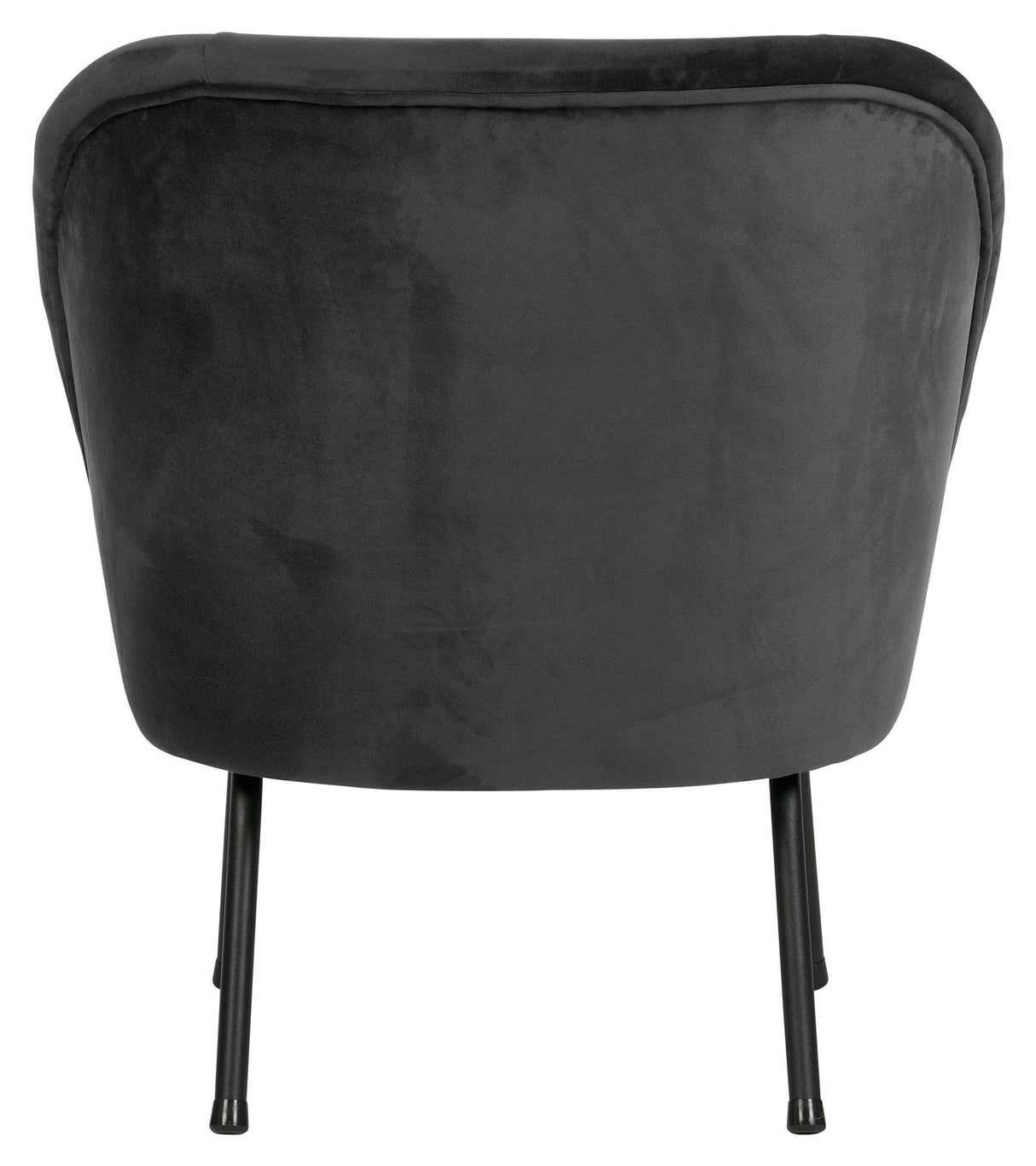 Vogue Lounge Chair, Black Velvet