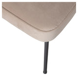 Vogue Dining Chair, Khaki Velvet