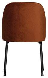 Vogue Dining Chair, Rust Velvet